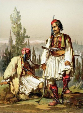 オスマン帝国軍のアルバニア人傭兵 アマデオ・プレツィオージ 新古典主義 ロマン主義 Oil Paintings